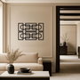 Wallity Echo Forms Juego de 2 Accesorios de Pared de Metal Negro